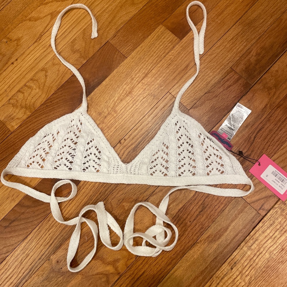 Edikted crocheted bra top